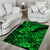 Hawaii Shark Area Rug Polynesian Pattern Green Version LT01 - Polynesian Pride