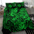 Hawaii Shark Bedding Set Polynesian Pattern Green Version LT01 - Polynesian Pride