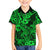 Hawaii Shark Family Matching Long Sleeve Bodycon Dress and Hawaiian Shirt Polynesian Pattern Green Version LT01 Son's Shirt Green - Polynesian Pride