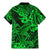 Hawaii Shark Family Matching Mermaid Dress and Hawaiian Shirt Polynesian Pattern Green Version LT01 - Polynesian Pride