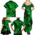 Hawaii Shark Family Matching Summer Maxi Dress and Hawaiian Shirt Polynesian Pattern Green Version LT01 - Polynesian Pride