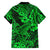 Hawaii Shark Family Matching Tank Maxi Dress and Hawaiian Shirt Polynesian Pattern Green Version LT01 - Polynesian Pride