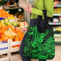 Hawaii Shark Grocery Bag Polynesian Pattern Green Version LT01 - Polynesian Pride