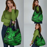 Hawaii Shark Grocery Bag Polynesian Pattern Green Version LT01 - Polynesian Pride