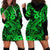 Hawaii Shark Hoodie Dress Polynesian Pattern Green Version LT01 - Polynesian Pride