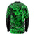 Hawaii Shark Long Sleeve Shirt Polynesian Pattern Green Version LT01 - Polynesian Pride