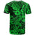 Hawaii Shark T Shirt Polynesian Pattern Green Version LT01 - Polynesian Pride