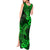 Hawaii Shark Tank Maxi Dress Polynesian Pattern Green Version LT01 - Polynesian Pride