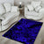 Hawaii Shark Area Rug Polynesian Pattern Navy Blue Version LT01 - Polynesian Pride