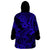 Hawaii Shark Wearable Blanket Hoodie Polynesian Pattern Navy Blue Version LT01 - Polynesian Pride