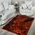 Hawaii Shark Area Rug Polynesian Pattern Orange Version LT01 - Polynesian Pride