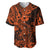 Hawaii Shark Baseball Jersey Polynesian Pattern Orange Version LT01 Orange - Polynesian Pride