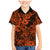 Hawaii Shark Family Matching Mermaid Dress and Hawaiian Shirt Polynesian Pattern Orange Version LT01 Son's Shirt Orange - Polynesian Pride