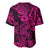 Hawaii Shark Baseball Jersey Polynesian Pattern Pink Version LT01 - Polynesian Pride