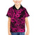 Hawaii Shark Family Matching Mermaid Dress and Hawaiian Shirt Polynesian Pattern Pink Version LT01 Son's Shirt Pink - Polynesian Pride