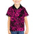 Hawaii Shark Family Matching Short Sleeve Bodycon Dress and Hawaiian Shirt Polynesian Pattern Pink Version LT01 Son's Shirt Pink - Polynesian Pride