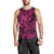 Hawaii Shark Men Tank Top Polynesian Pattern Pink Version LT01 - Polynesian Pride