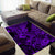 Hawaii Shark Area Rug Polynesian Pattern Purple Version LT01 - Polynesian Pride