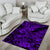 Hawaii Shark Area Rug Polynesian Pattern Purple Version LT01 - Polynesian Pride