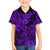 Hawaii Shark Family Matching Long Sleeve Bodycon Dress and Hawaiian Shirt Polynesian Pattern Purple Version LT01 Son's Shirt Purple - Polynesian Pride