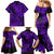 Hawaii Shark Family Matching Mermaid Dress and Hawaiian Shirt Polynesian Pattern Purple Version LT01 - Polynesian Pride