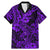 Hawaii Shark Family Matching Mermaid Dress and Hawaiian Shirt Polynesian Pattern Purple Version LT01 Dad's Shirt - Short Sleeve Purple - Polynesian Pride