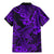 Hawaii Shark Family Matching Mermaid Dress and Hawaiian Shirt Polynesian Pattern Purple Version LT01 - Polynesian Pride