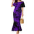 Hawaii Shark Family Matching Mermaid Dress and Hawaiian Shirt Polynesian Pattern Purple Version LT01 Mom's Dress Purple - Polynesian Pride