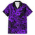 Hawaii Shark Family Matching Short Sleeve Bodycon Dress and Hawaiian Shirt Polynesian Pattern Purple Version LT01 Dad's Shirt - Short Sleeve Purple - Polynesian Pride