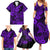 Hawaii Shark Family Matching Summer Maxi Dress and Hawaiian Shirt Polynesian Pattern Purple Version LT01 - Polynesian Pride