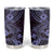 Hawaii Shark Tumbler Cup Polynesian Pattern Purple Version