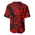 Hawaii Shark Baseball Jersey Polynesian Pattern Red Version LT01 - Polynesian Pride