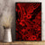 Hawaii Shark Canvas Wall Art Polynesian Pattern Red Version LT01 - Polynesian Pride