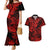 Hawaii Shark Couples Matching Mermaid Dress and Hawaiian Shirt Polynesian Pattern Red Version LT01 Red - Polynesian Pride