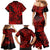 Hawaii Shark Family Matching Mermaid Dress and Hawaiian Shirt Polynesian Pattern Red Version LT01 - Polynesian Pride