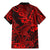 Hawaii Shark Family Matching Mermaid Dress and Hawaiian Shirt Polynesian Pattern Red Version LT01 - Polynesian Pride