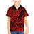 Hawaii Shark Family Matching Mermaid Dress and Hawaiian Shirt Polynesian Pattern Red Version LT01 Son's Shirt Red - Polynesian Pride