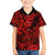 Hawaii Shark Family Matching Short Sleeve Bodycon Dress and Hawaiian Shirt Polynesian Pattern Red Version LT01 Son's Shirt Red - Polynesian Pride