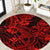 Hawaii Shark Round Carpet Polynesian Pattern Red Version LT01 Red - Polynesian Pride