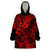 Hawaii Shark Wearable Blanket Hoodie Polynesian Pattern Red Version LT01 One Size Red - Polynesian Pride