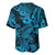 Hawaii Shark Baseball Jersey Polynesian Pattern Sky Blue Version LT01 - Polynesian Pride