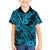 Hawaii Shark Family Matching Off Shoulder Short Dress and Hawaiian Shirt Polynesian Pattern Sky Blue Version LT01 Son's Shirt Blue - Polynesian Pride