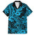 Hawaii Shark Family Matching Puletasi Dress and Hawaiian Shirt Polynesian Pattern Sky Blue Version LT01 Dad's Shirt - Short Sleeve Blue - Polynesian Pride