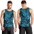 Hawaii Shark Men Tank Top Polynesian Pattern Sky Blue Version LT01 - Polynesian Pride