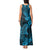 Hawaii Shark Tank Maxi Dress Polynesian Pattern Sky Blue Version LT01 - Polynesian Pride