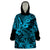 Hawaii Shark Wearable Blanket Hoodie Polynesian Pattern Sky Blue Version LT01 One Size Blue - Polynesian Pride