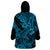 Hawaii Shark Wearable Blanket Hoodie Polynesian Pattern Sky Blue Version LT01 - Polynesian Pride