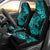 Hawaii Shark Car Seat Cover Polynesian Pattern Turquoise Version LT01 - Polynesian Pride