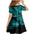 Hawaii Shark Family Matching Mermaid Dress and Hawaiian Shirt Polynesian Pattern Turquoise Version LT01 - Polynesian Pride