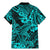 Hawaii Shark Family Matching Mermaid Dress and Hawaiian Shirt Polynesian Pattern Turquoise Version LT01 - Polynesian Pride